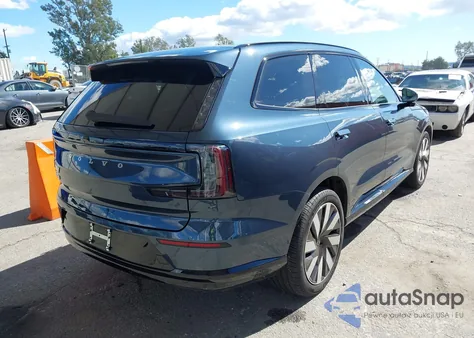 2025 Volvo Ex90 Ultra, Twin Motor, Fully Electric, 7 Seats z USA, uszkodzony, nr VIN 7JDEV3VL7SG007542